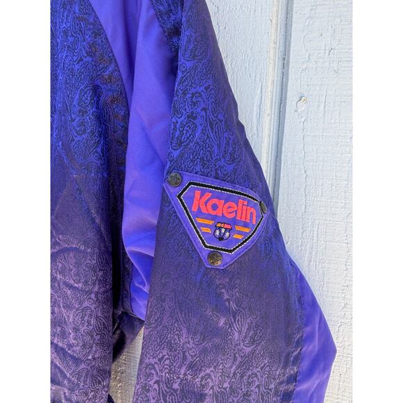Vintage 80s Kaelin Iridescent Purple Ski Suit, Snowsuit,‎ Size 4 - Picture 8 of 8